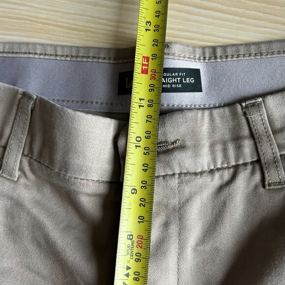 Lee Flex Motion Regular Fit Trouser Pant Khaki Women's size 12 in Tan - Picture 7 of 11